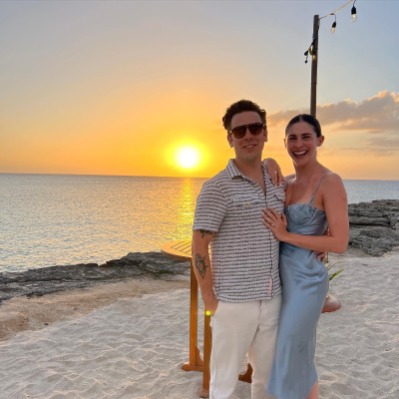 Kelsey Kreppel and her husband, Cody Ko, at Amanyara resort, for honeymoon.